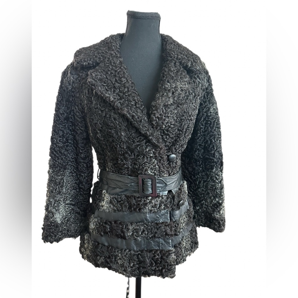Carry Bradshaw Style Vintage Gray Ombre Coat